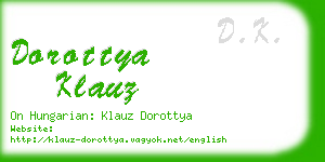 dorottya klauz business card